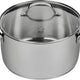 Swiss Diamond - DLX 5.3 QT Stainless Steel Soup Pot & Glass Lid - PSLA31324iC