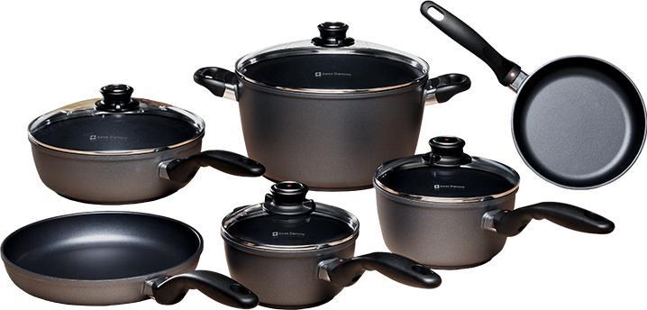 Swiss Diamond - XD Non-Stick Ultimate Kitchen Kit Cookware, Set of 10 Piece - XDSET6010