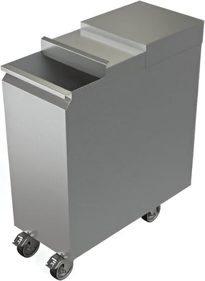 Tarrison - 11.25" x 24" Mobile Ice Bin (75 lb.) - IBM-50