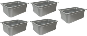 Tarrison - 12 L Stainless Steel Gelato/Ice Cream Pan, Pack of 5 - 12PAN