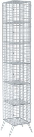 Tarrison - 12" x 15" x 78" Single Tier Wire Locker (6 Compartments) - WL121578