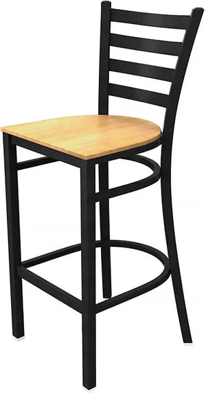 Tarrison - 15.75" Indoor Spencer Barstool with Wood Seat - ISG0403WBLNA