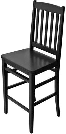 Tarrison - 16" Black Frame with Wood Seat Educator Bar Stool - ISG0103WBLBL-KIT