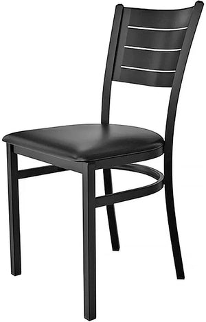 Tarrison - 16.5" Black Frame, Black Vinyl Upholstery Aria Side Chair - ISG0101UTBBL-KIT