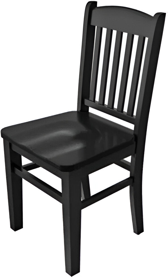 Tarrison - 17" Black Frame with Wood Seat Educator Side Chair - ISG0101WBLBL-KIT