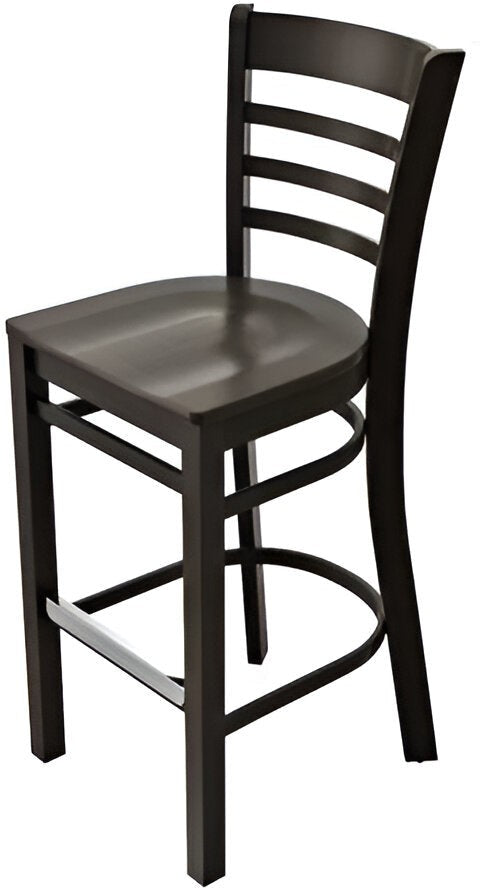 Tarrison - 17" Kona Finish with Wood Seat Carlisle Bar Stool - ISG0103WKNKN-KIT