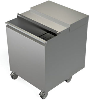 Tarrison - 22.25" x 24" Mobile Ice Bin (125 lb.) - IBM-100