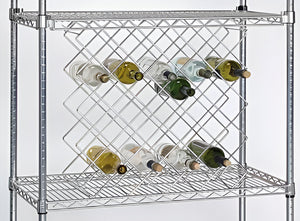 Tarrison - 24" x 8" x 23.75" Diamond Wine Display Rack - DWR24Z