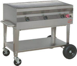 Tarrison - 26.5" Bubba Q Big Daddy LP Gas Commercial Outdoor Charbroiler - FL-TSG36RCP