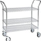 Tarrison - 30" x 21" x 38" 3-Tier Utility Cart with PolySeal Clear Epoxy Finish - UC21303Z