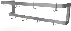 Tarrison - 48" Wall Mount Pot Rack with 8 Hooks - WPR48