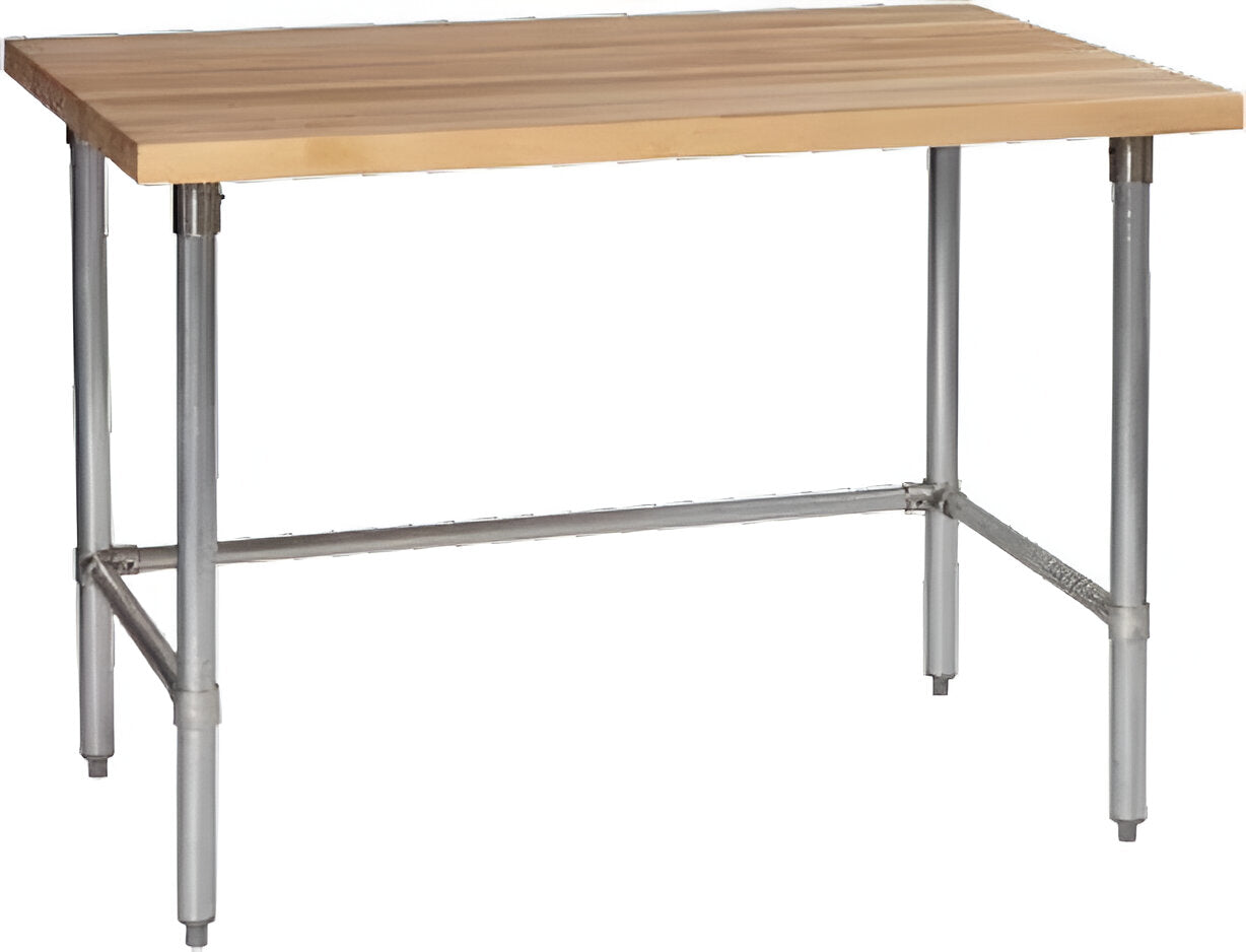 Tarrison - 48" x 24" Butcher Block Top Work Table - HTB-2448G