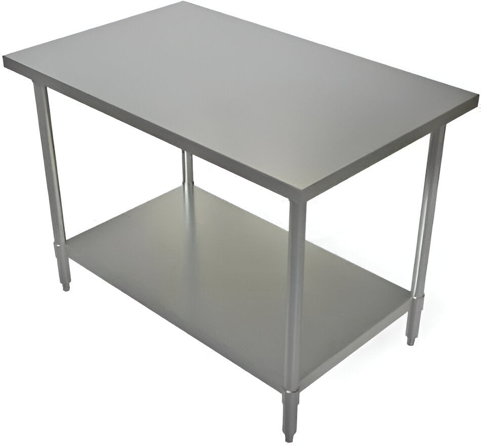 Tarrison - 48" x 24" Work Table with Galvanized Undershelf - WT-2448