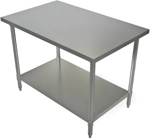 Tarrison - 48" x 30" Work Table with Galvanized Undershelf - WT-3048