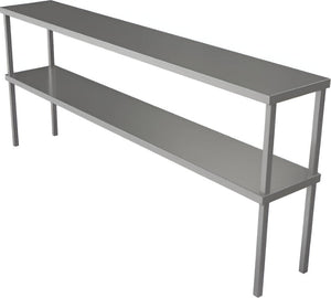 Tarrison - 72" x 12" x 30" Double Overshelf Table Mount - DOS1272