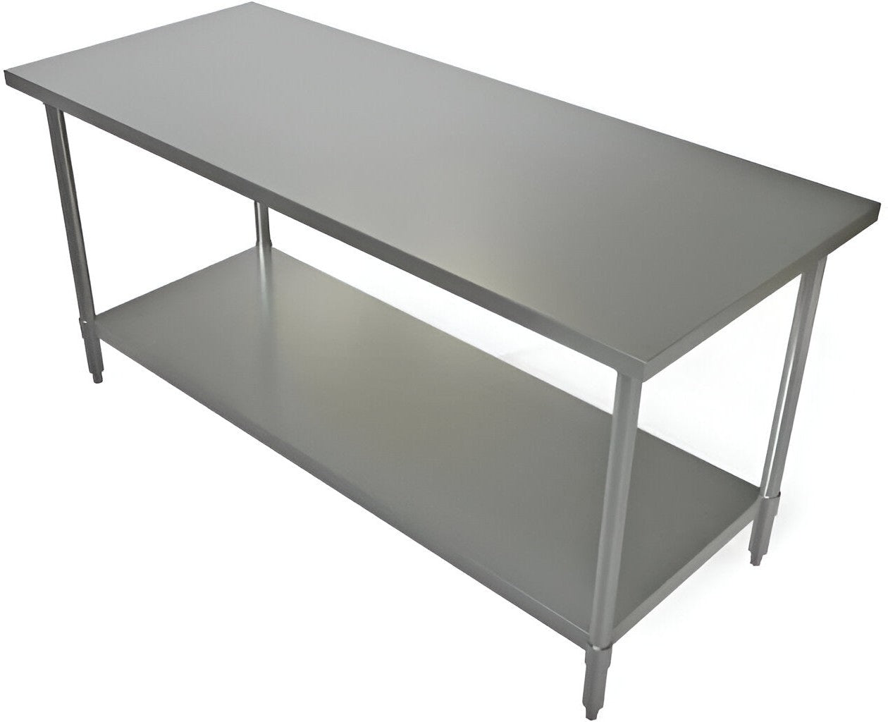 Tarrison - 72" x 30" Work Table with Galvanized Undershelf - WT-3072