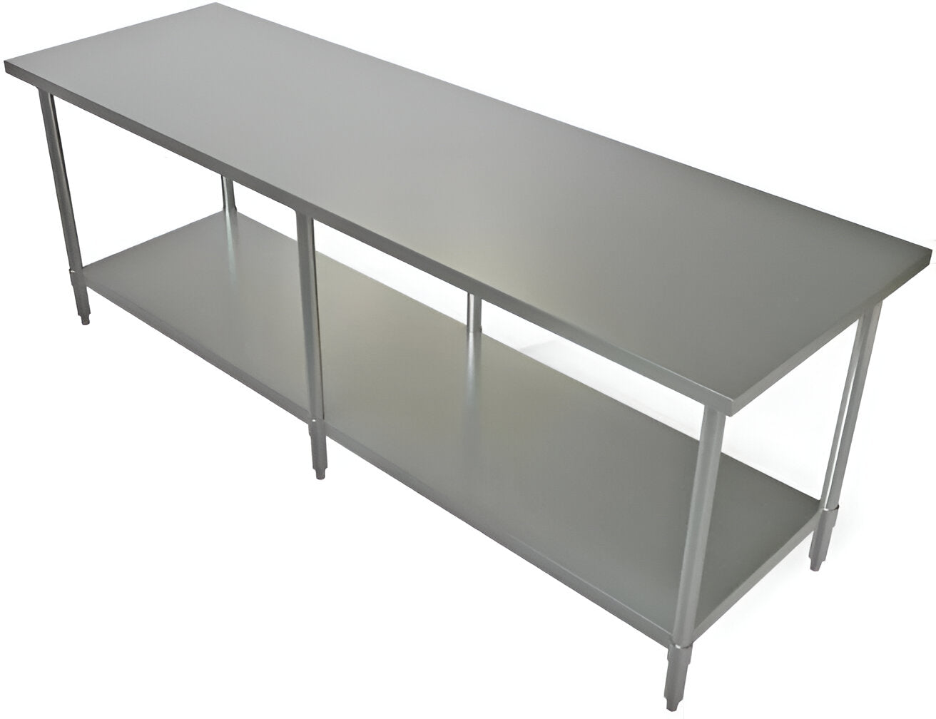 Tarrison - 72" x 36" Work Table with Galvanized Undershelf - WT-3672