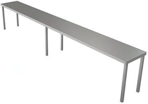 Tarrison - 84" x 12" x 18" Single Overshelf Table Mount - SOS1284