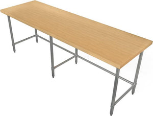 Tarrison - 84" x 30" Butcher Block Top Worktable - HTB-3084G (Special Order, ETA 4-6 Weeks)