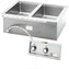 Tarrison - Drop-In Hot Food Electric Well Unit with 2 Wet Bain Marie Wells - TA-BM2