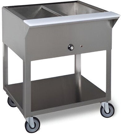 Tarrison - Mobile Serving Counter with Two Wet Bain Marie Wells - TA-ST-2-31