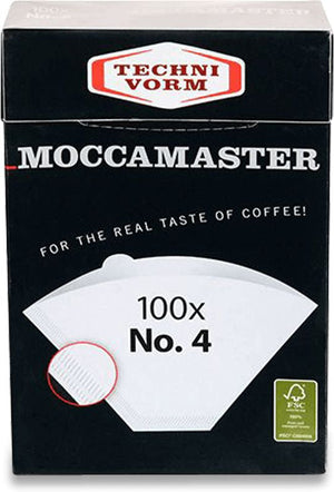 Technivorm - #4 Filters White Paper Coffee Filters, Pack of 100 - 85022