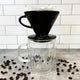 The London Sip - 1-2 Cup Black Ceramic Coffee Dripper - CD1-B