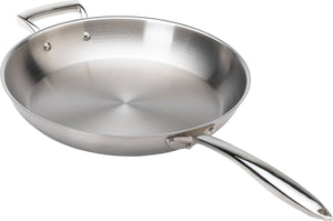 Thermalloy - 12" Stainless Steel Fry Pan with Helper Handle (Lid Not Included) - 5724052