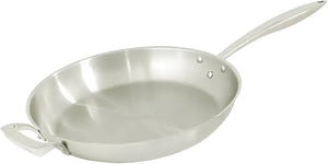 Thermalloy - 12" Stainless Steel Fry Pan with Helper Handle (Lid Not Included) - 5724052