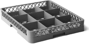 TiSA - 16 Compartment Grey Dishwashing Rack , 6/cs - TS1616