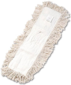 TiSA - 18" White Cotton Dust Mop Refill, 24/cs - TS5018