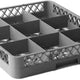 TiSA - 25 Compartment Grey Round Dishwashing Rack , 6/cs - TS2525R