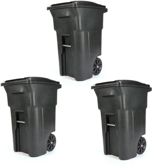 TiSA - 26 Gal Grey Wheeled Container, 3/cs - TS0050GY