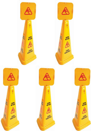 TiSA - 27" Yellow Safety Cone, 5/cs - TS6278