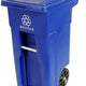 TiSA - 32 Gal Blue Wheeled Container, 3/cs - TS0051BU