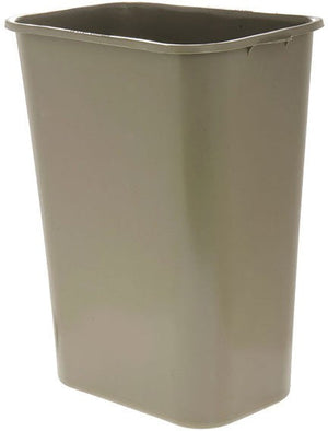 TiSA - 41 Qt Large Beige Soft Wastebasket, 10/cs - TS2957BG