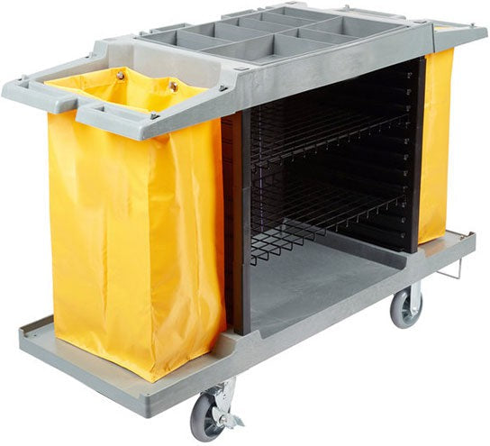 TiSA - Grey Housekeeping Cart, 1/cs - TS0002