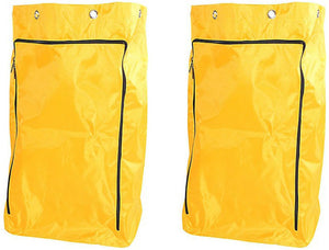 TiSA - Yellow Janitor's Cart Replacement Bag, 25/cs - TS0008