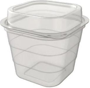 Tilton Plastic - 12 Oz Clear Snack Container With Dome Lid, 384/Cs - 266181