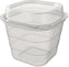 Tilton Plastic - 12 Oz Clear Snack Container With Dome Lid, 384/Cs - 266181