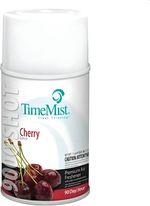 TimeMist - Metered 90 Day Cherry Air Freshener Refill, Pack of 4 - B72901