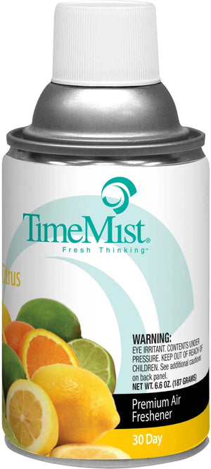 TimeMist - Premium Metered 30 Day Citrus Air Freshener Refill, 12Cn/Cs - 252982