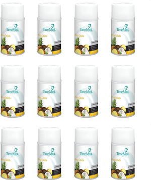 TimeMist - Premium Metered 30 Day Pina Colada Air Freshener Refill, 12/Cs - 1045938