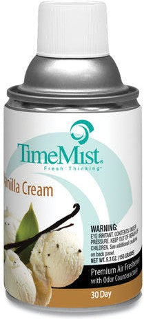 TimeMist - Premium Metered 30 Day Vanilla Cream Air Freshener Refill, Pack of 12 - 1043551