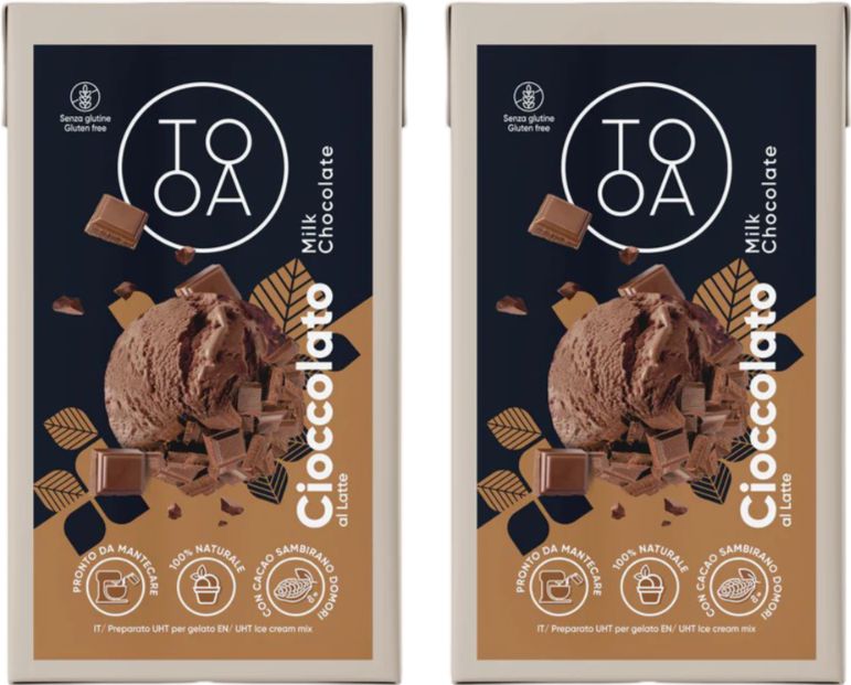 TooA - Milk Chocolate Ice Cream, 1 L (Pack of 2) - MX-DA-0205-1L