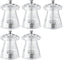 Tre Spade - 10 cm Acrylic Resin Crystal-Shaped Pepper Mill, Pack of 5- 43682