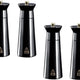 Tre Spade - 15 cm Black Beech Wood Pepper Mill, Pack of 4 - 43690