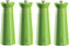 Tre Spade - 15 cm Green Beech Wood Pepper Mill, Pack of 4 - 43688