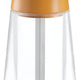 Tre Spade - 15 cm Orange Beech Wood & Acrylic Resin Base Pepper Mill, Pack of 2 - 43672