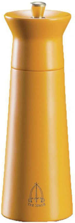 Tre Spade - 15 cm Orange Beech Wood Pepper Mill, Pack of 4 - 43689